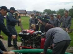 "O pohár starostu obce Čierny Balog" - súťaž hasičských družstiev v požiarnom útoku 21.7.2012