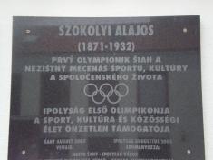 140.výročie narodenia Alojza Sokola - účastníka 1.novodobých olympijskych hier v Aténach - spomienka v Šahách , prijatie delegácie Slovenského olympijského výboru v Hronci